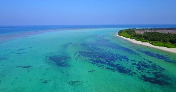 Όμορφο Νησί Της Guyam Παραλία Παράδεισος Κοντά Στο Siargao Φιλιππίνες — Αρχείο Βίντεο