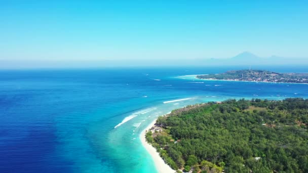 Luftaufnahme Von Inseln Meer Tropisches Paradies Barbados Karibik — Stockvideo