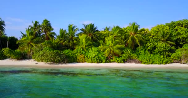 Costa Azul Turquesa Ilha Verde Relaxamento Verão Malásia Ásia — Vídeo de Stock