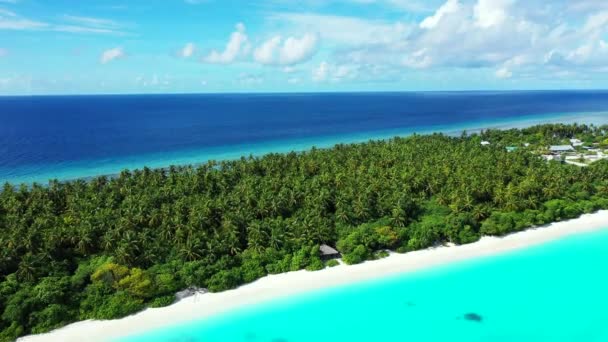 Insel Mit Türkisfarbenem Wasser Entspannung Auf Bali — Stockvideo