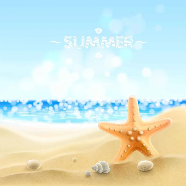 Fond des vacances d'été . — Image vectorielle