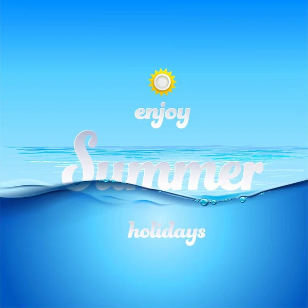 Fondo de vacaciones de verano — Vector de stock