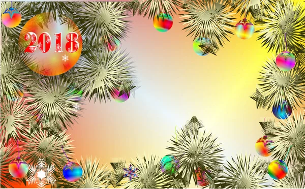 Imagen Abstracta Tarjeta Felicitación Feliz Año Nuevo Feliz Navidad —  Fotos de Stock