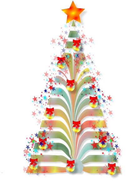抽象的なイメージ 様式化されたクリスマス ツリー ツリー — ストック写真