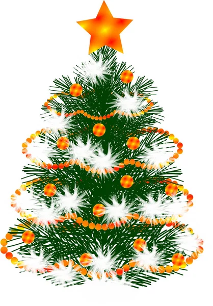 Abstrakt Bild Stylized Julgran Nyår Träd — Stockfoto