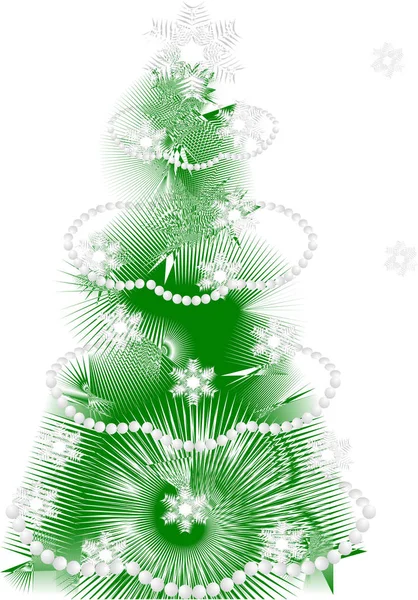 Abstract Image Stylized Christmas Tree New Year Tree — стоковое фото