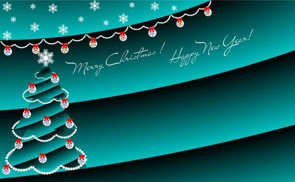 Absztrakt Képet Üdvözlőlap Boldog Évet Merry Christmas — Stock Fotó