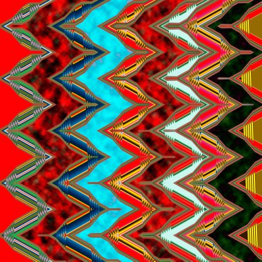 Soyut resim, renkli grafik ve Goblen. Bu kumaş için bir model olarak kullanılabilir