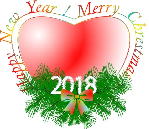 Abstraktes Bild Grußkarte Weihnachtsbaum Neujahr — Stockfoto