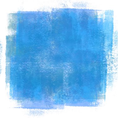 Duvarda mavi boya fırçası