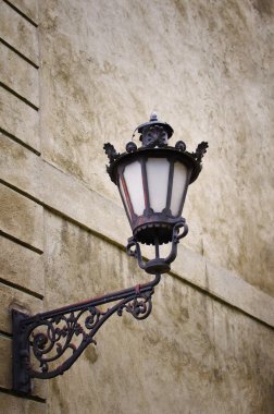 Beton duvar eski klasik dış duvar lambası