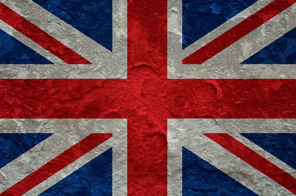 Britse vlag op grunge achtergrond — Stockfoto