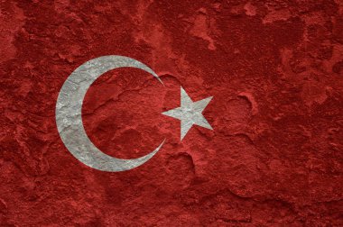 Doku ile overlaid Türkiye bayrağı