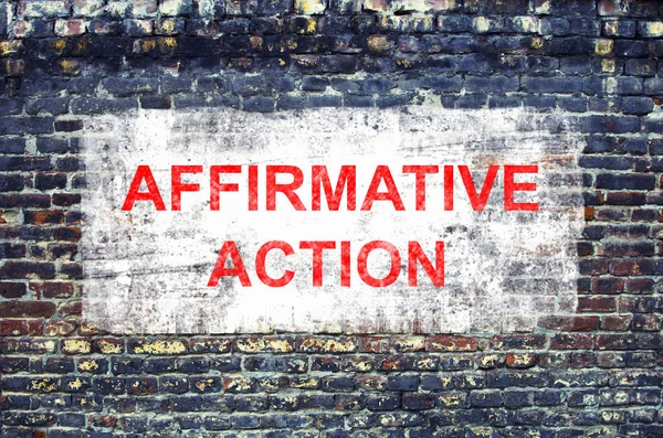 Affirmative action. Poster concept. — Stockfoto