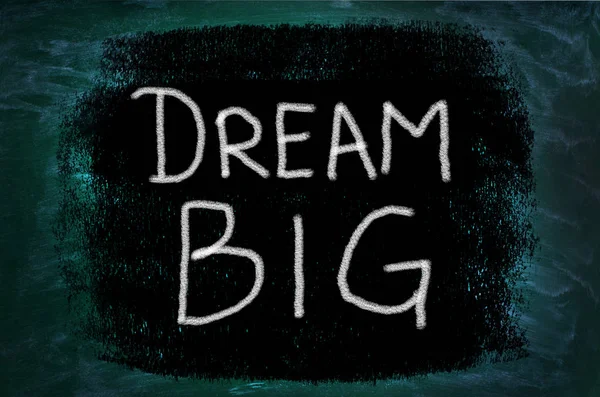 Dream Big kata-kata di latar belakang grunge — Stok Foto