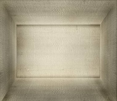 boş kahverengi karton kare kutunun Üstten Görünüm 