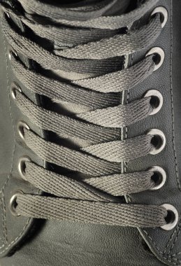 Koşu Ayakkabı bağcıklarımı Close-Up.