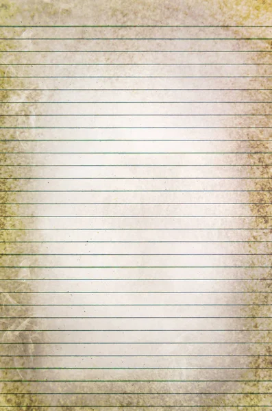Papel de nota em branco vintage do caderno com linhas — Fotografia de Stock
