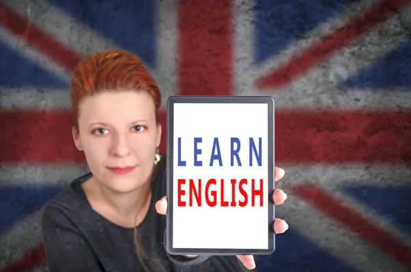 Concepto de aprendizaje de inglés. — Foto de Stock