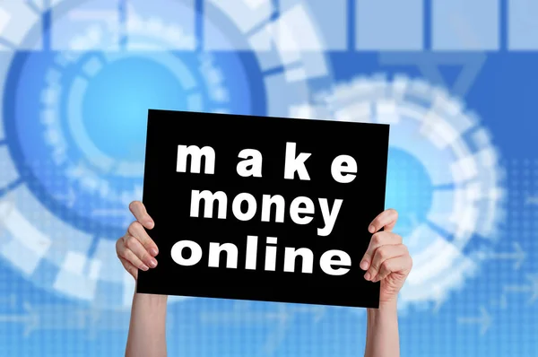 Make money online kártya — Stock Fotó