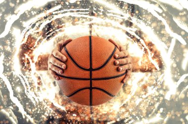 Basketbol kavramı arka plan. İllüstrasyon.