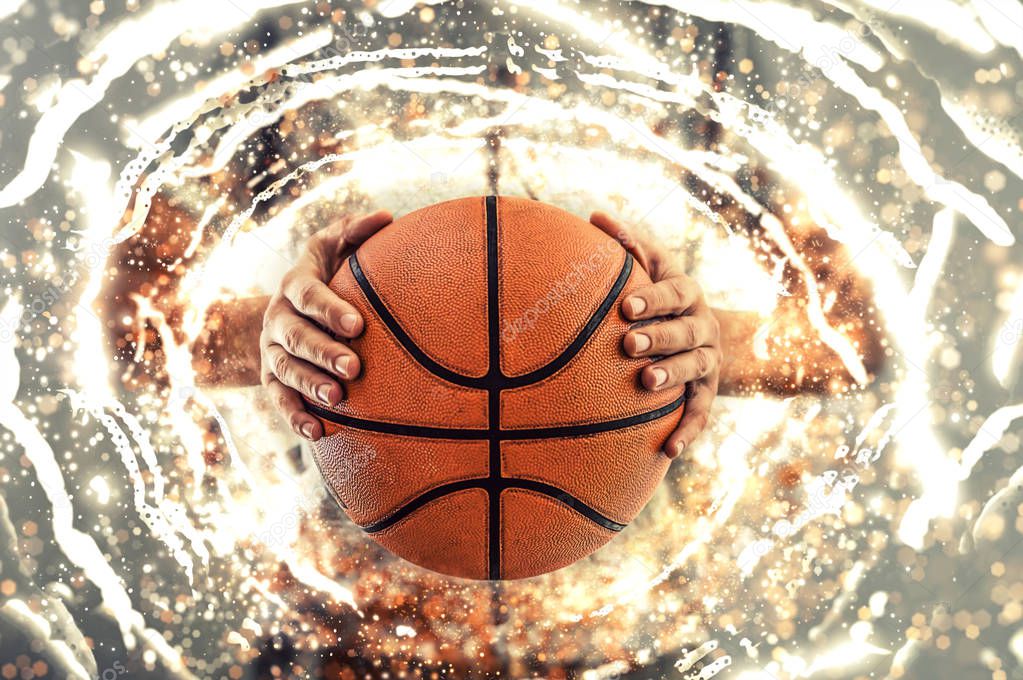 Basketball concept background. Illustration.