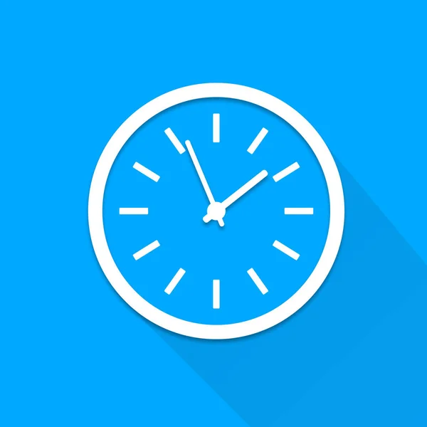 Flache Uhr, Computersymbol — Stockfoto