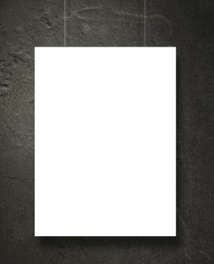 Duvarda boş ilan panosu