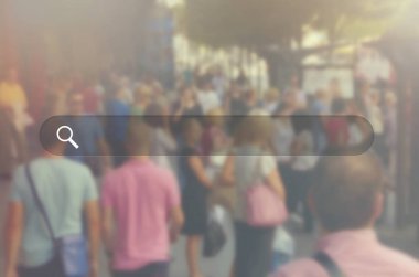 Arama kutusu. Web Online tarama arama kavramı