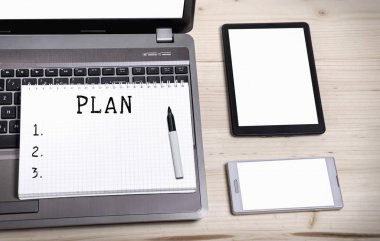 Eylem planı olan bir defter 