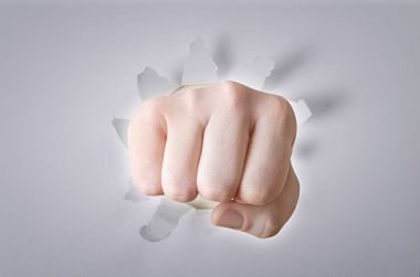 Beyaz renk kağıt arka plan el ara