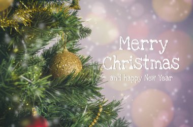 Neşeli Noel ve mutlu yeni yıl - Noel arka plan