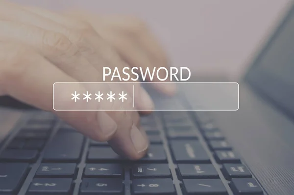 Password Box in Internet Browser — Stock Photo, Image