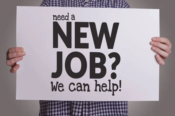 Behöver ett nytt jobb? Vi kan hjälpa! — Stockfoto