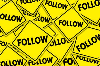 Yol işaretleri arka plan izleyin