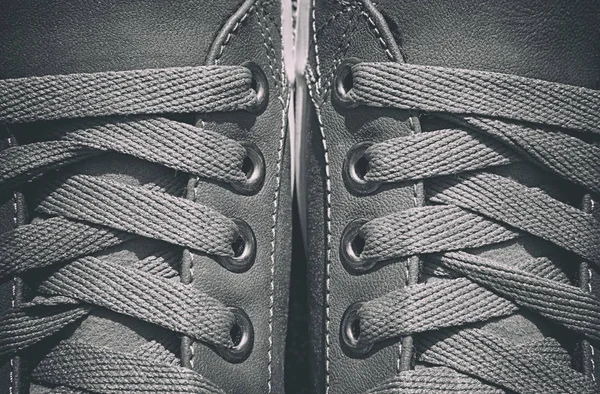 Tkaničky na boty v detailu — Stock fotografie