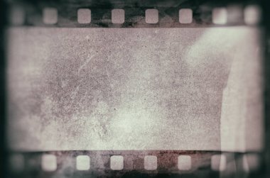 Boş taneli ve çizilmiş film şeridi dokusu arkaplanı