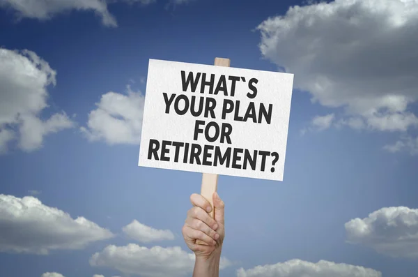 Jaki jest plan na emeryturę? koncepcja — Zdjęcie stockowe