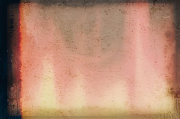 Blanco gekorrelde en gekrast film strook textuur achtergrond — Stockfoto