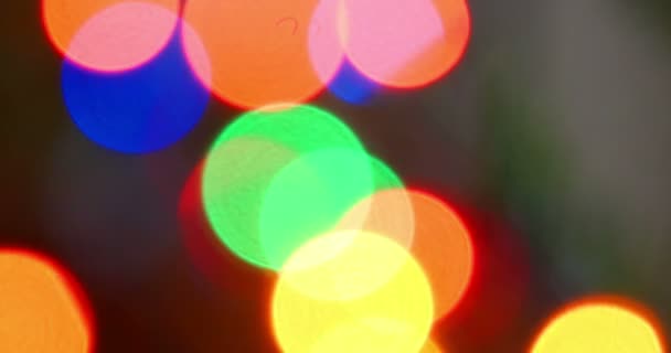 Colorful Bokeh Lights Background — Stock Video