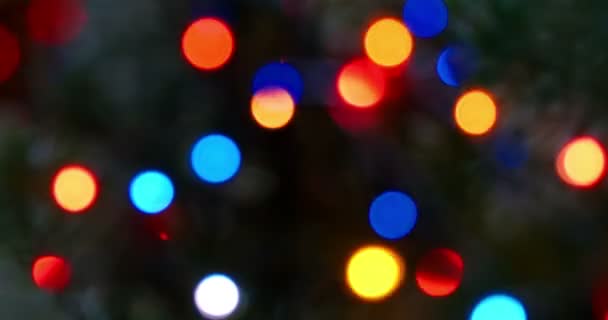 Fondo colorido de luces bokeh — Vídeo de stock