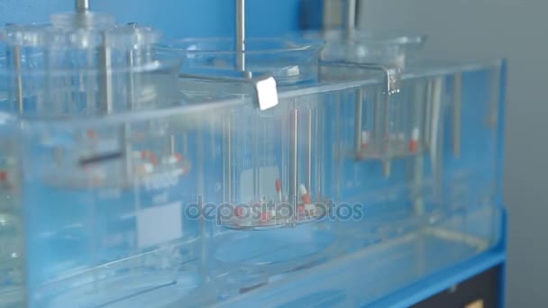 Capsule testée dans un appareil de dissolution 