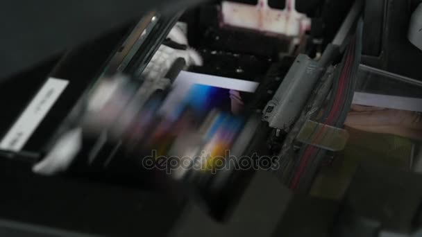 Printer Head in Action — Stock Video