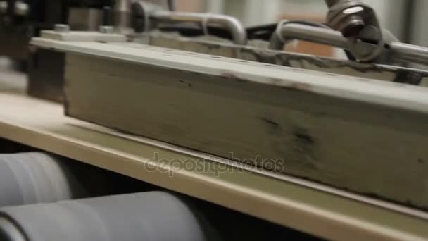 Floorboard termelés a gyárban — Stock videók