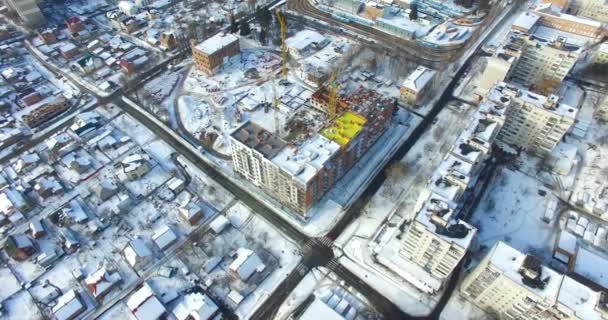 Grues de levage et activité du bâtiment — Video