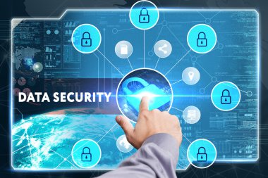 Ekonomi, teknoloji, Internet ve ağ kavramı. Genç busine