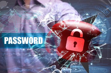 Ekonomi, teknoloji, Internet ve ağ güvenlik. Şifre