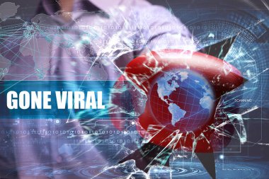 Ekonomi, teknoloji, Internet ve ağ güvenlik. viral gitti