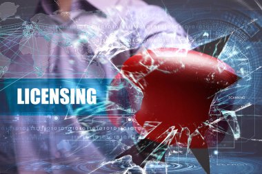 Ekonomi, teknoloji, Internet ve ağ kavramı. Genç busine