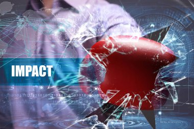 Ekonomi, teknoloji, Internet ve ağ kavramı. Genç busine